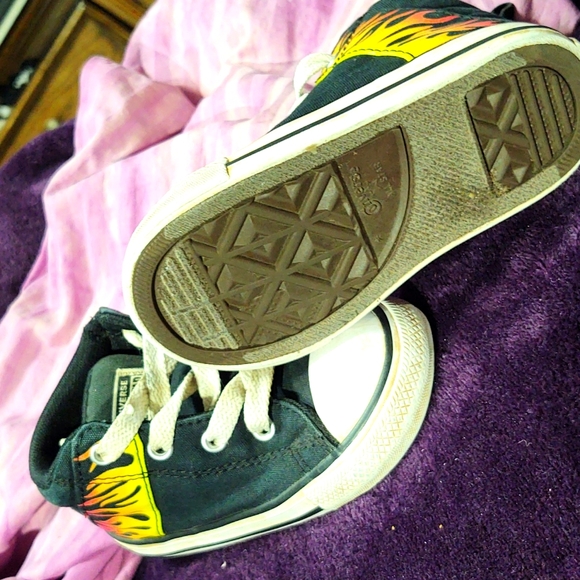 Converse All Stars with Flames - little boys 7 - Picture 6 of 9